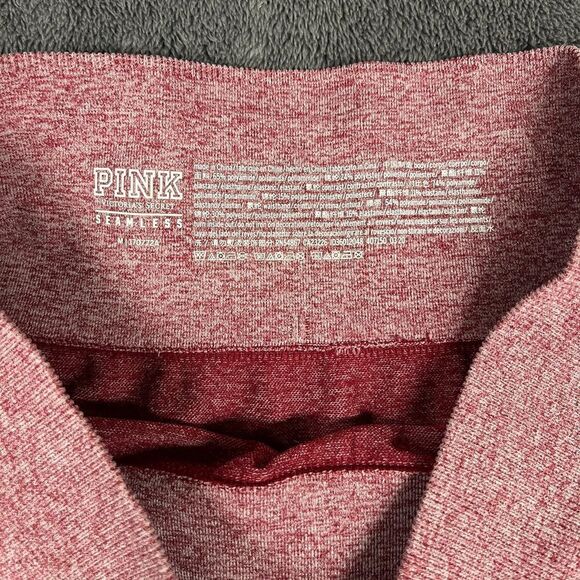 Victoria’s Secret PINK Seamless Leggings Dark Pink flattering Size Medium - Picture 2 of 3